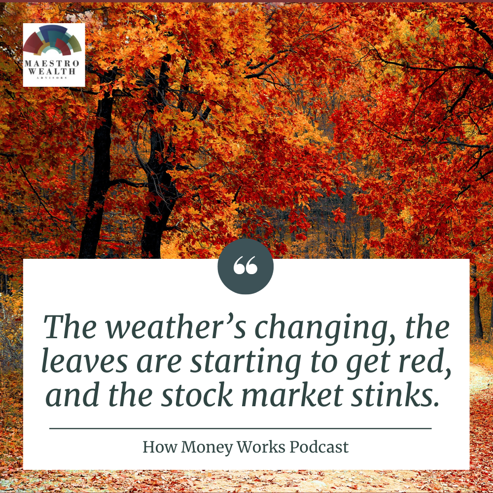 "The weather's changing, the leaves are starting to get red, and the stock market stinks" How Money Works Podcast